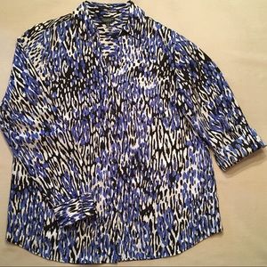 Talbots Long Sleeve Button Down Blouse